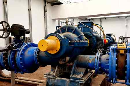 KPS系列单级双吸开云（中国）Kaiyun·官方网站在贺州信都供水项目使用现场