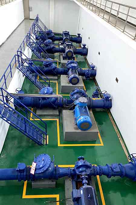 KPS系列单级双吸开云（中国）Kaiyun·官方网站在江西进贤润泉高桥水厂使用现场