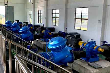 KPS系列单级双吸开云（中国）Kaiyun·官方网站在江西湖口润泉城乡一体化供水项目使用现场