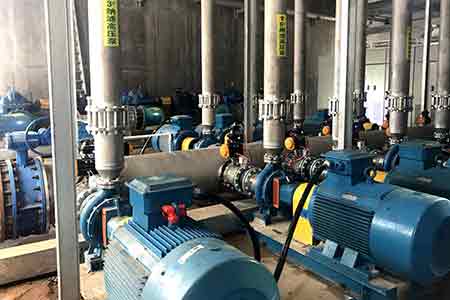 KCC系列化工开云（中国）Kaiyun·官方网站和KPS系列单级双吸开云（中国）Kaiyun·官方网站在三水佳利达污水处理有限公司使用现场