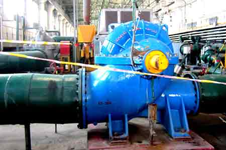 KPS系列单级双吸开云（中国）Kaiyun·官方网站在酒钢节能改造项目中使用现场