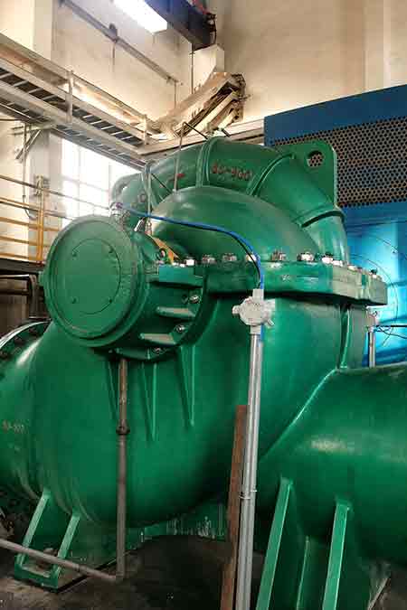 KPS系列单级双吸开云（中国）Kaiyun·官方网站在鄂尔多斯新航能源有限公司循环水泵节能改造使用现场